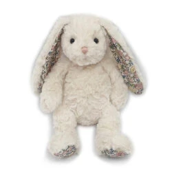 Faith Cream Floral Bunny Plush Toy(38152)