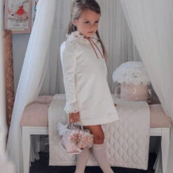 Pink Poodle Plush Toy In Purse Paris(38384) -Mon Ami Toys Store 38384 LS1a