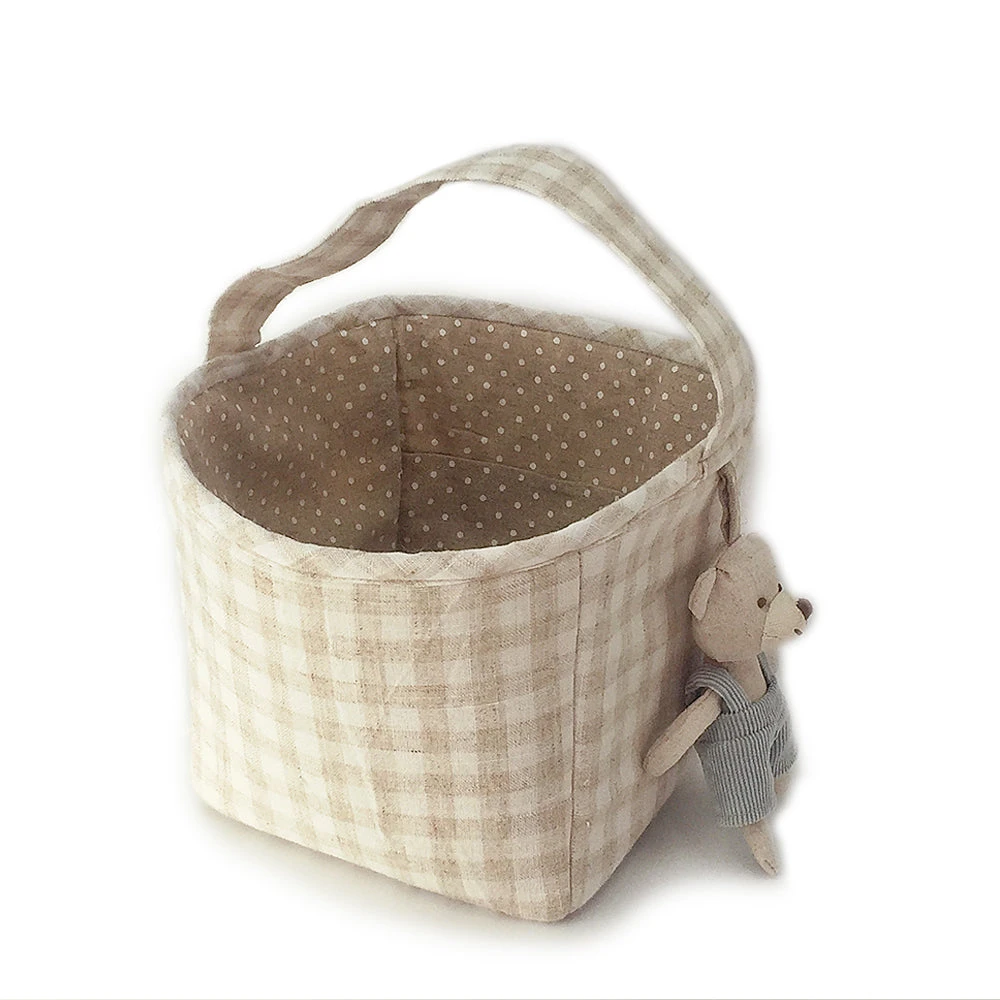 Tan Fabric Basket / Storage Caddy(38410) 4 Tan Fabric Basket / Storage Caddy(38410) - Image 2