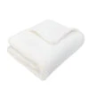 Charmante Luxe Faux Fur Baby Blanket -White(Luxe Faux Fur Baby Blanket White)