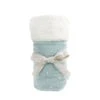 Celestial Velvet And Faux Fur Baby Blanket-Ice Blue(Celestial Velvet And Faux Fur Baby Blanket Ice Blue) -Mon Ami Toys Store BK1010 PS2