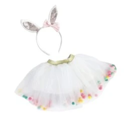 Pom Pom Tutu And Bunny Headband Set(Du1005)