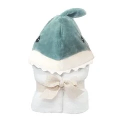 Shark Baby Terry Towel(Seaborn The Shark Hooded Bath Wrap) -Mon Ami Toys Store HT1003 2