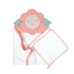 Petit Flower Towel And Washcloth Set(Petit Flower Towel And Washcloth Set)