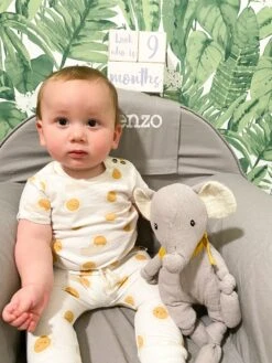 Ozzy Elephant Muslin Knotted Soft Doll(Ozzy Elephant Muslin Knotted Soft Doll) -Mon Ami Toys Store IMG 2358