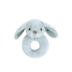 Bunny Fur Rattle-Blue(Bunny Fur Rattle Blue 1)