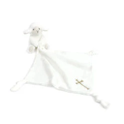 Religious Loyal Lamb Knotted Security Blankie(Religious Loyal Lamb Knotted Security Blankie)