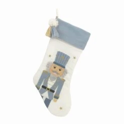 Tassled Nutcracker Stocking - Winter Blue(Sk1045)