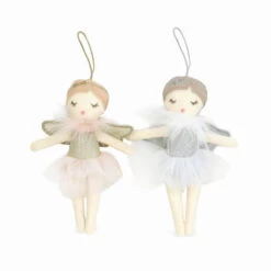 Angel Ornaments 2 Asst(Copy Of Woodland Mushroom Trio Pink)